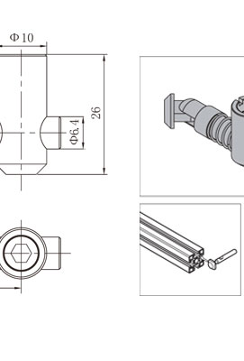 鋁型材斜角連接件技術參數