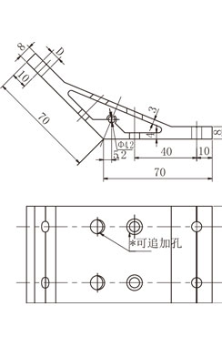 45規格135度鋁型材角件物理參數 45規格135度鋁型材角件物理參數
